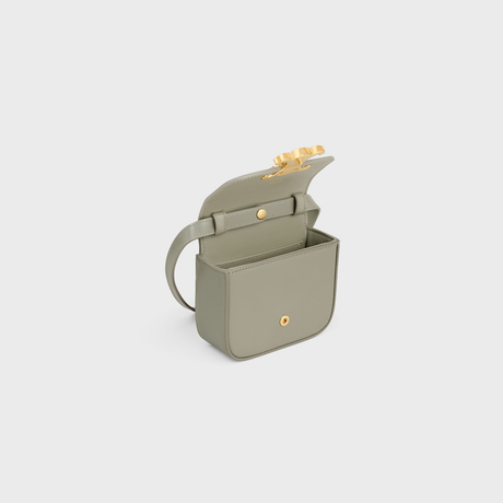 MINI CLAUDE IN SHINY CALFSKIN GREEN CLAY - Image 4